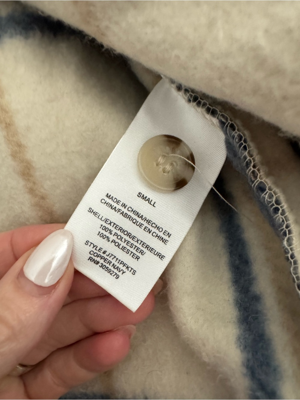 Thread & Supply Cream Plaid Shacket - Picture 5 of 6